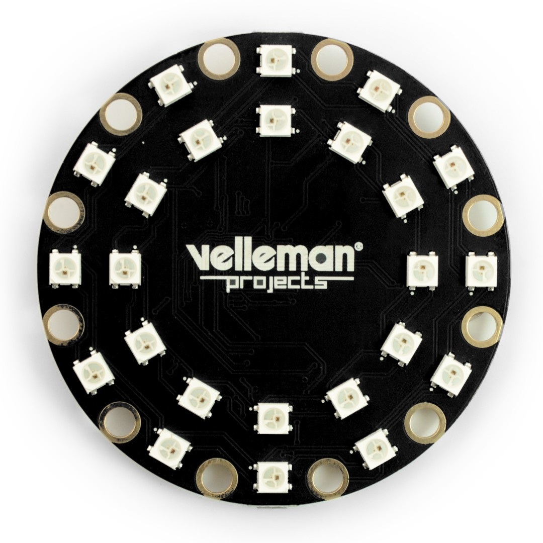 						BrightDot Velleman VMW100 - płytka rozwojowa do inteligentnej odzieży z 24 RGB LED