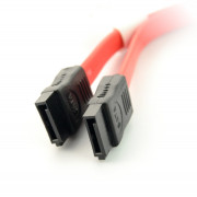 Przewód SATA Data III (6GB/s) M/M 50cm - czerwony