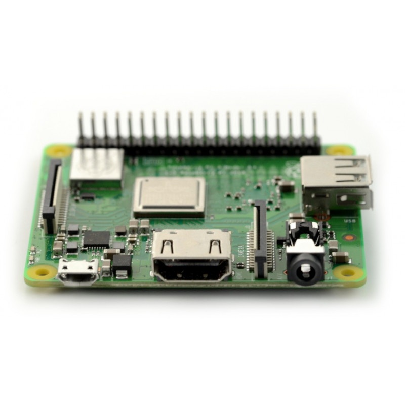 Raspberry Pi 3 model A+ WiFi Dual Band Bluetooth 512MB RAM 1,4GHz