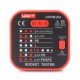 Tester gniazdek sieciowych 230 V RCD - Uni-T UT07B-EU Tester gniazdek sieciowych 230 V RCD - Uni-T UT07B-EU