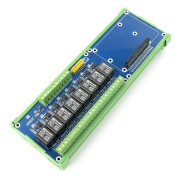 Nakładka HAT dla RPI z modułem przekaźników 8 kanałów z optoizolacją - styki 5A/250VAC/30VDC - cewka 5V