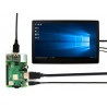 Ekran dotykowy pojemnościowy LCD IPS 11,6'' (D) 1920x1080px HDMI + USB dla Raspberry Pi 3B+/3B/2B/Zero obudowa czarna - zdjęcie 2