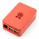 Obudowa Raspberry Pi Model 3B+/3B/2B RS Pro Plus - czerwona z klapką Obudowa Raspberry Pi Model 3B+/3B/2B RS Pro Plus - czerwona z klapką