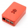 Obudowa Raspberry Pi Model 3B+/3B/2B RS Pro Plus - czerwona z klapką - zdjęcie 1