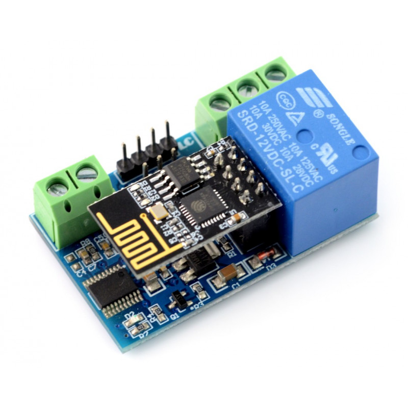 Moduł przekaźnika 5V 10A/125VAC z modułem WiFi ESP8266