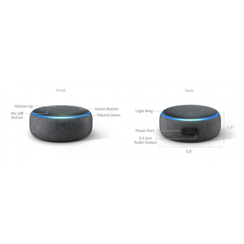 Amazon Alexa Echo Dot 3 - szary