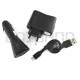Zestaw zasilaczy - ładowarek AC / DC / USB / MicroUSB 1A EZ-116 Zestaw zasilaczy - ładowarek AC / DC / USB / MicroUSB 1A EZ-116
