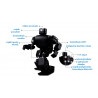 RoboBuilder 5720T Black - zestaw do budowy robota humanoidalnego - zdjęcie 2