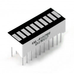 Wyświetlacz LED linijka - 10-segmentowy - niebieski