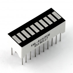 Wyświetlacz LED linijka - 10-segmentowy - czerwony