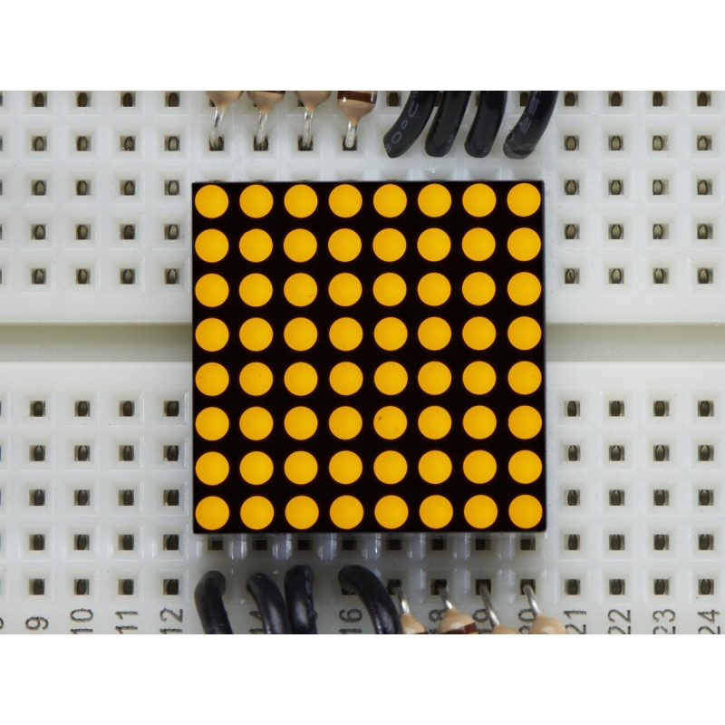 Miniaturowa matryca LED 8x8 0,8'' - żółta