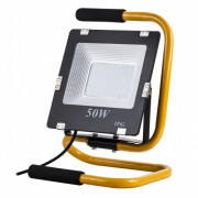 Lampa przenośna zewnętrzna LED ART, 50W, IP65, AC230V, 4000K + stojak + przewód 2m + wtyczka - biała naturalna