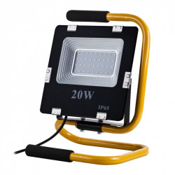 Lampa przenośna LED ART, 20W, 1400lm, IP65, AC230V, 4000K + stojak + przewód 2m + wtyczka - biały naturalny