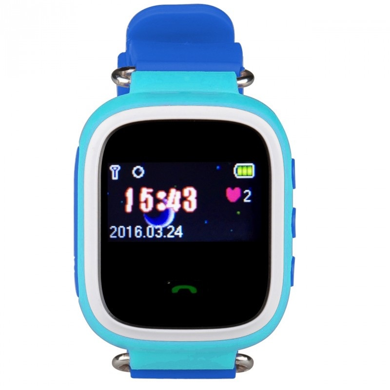 Zegarek dla dzieci z lokalizatorem GPS - niebieski