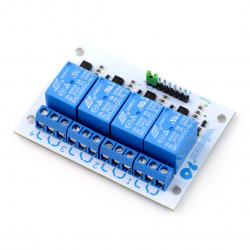 Moduł przekaźników Velleman 4 kanały - styki 10A/240VAC - cewka 5V