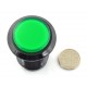Arcade Push Button 3,3cm - czarny z zielonym podświetleniem Arcade Push Button 3,3cm - czarny z zielonym podświetleniem
