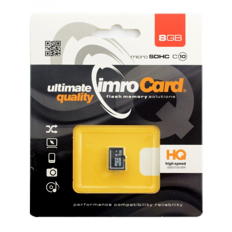 Karta pamięci Imro Ultimate Quality microSD 8GB 30MB/s klasa 10