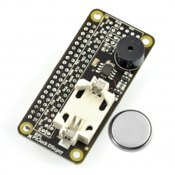 Pi Clock DS1307 - zegar czasu rzeczywistego RTC I2C + buzzer + bateria do Raspberry Pi 3/2/B+