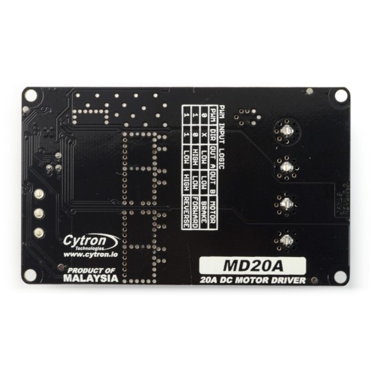 Cytron MD20A - одноканальний контролер двигуна 30V/20A