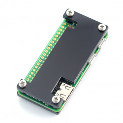 Obudowa Raspberry Pi Zero - Fluo Open - czarna