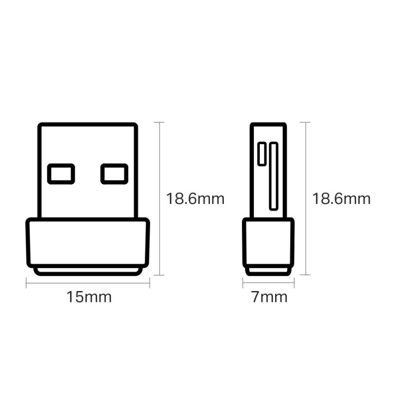 Karta sieciowa WiFi USB Archer T2U Nano 200 Mbps TP-Link AC-600