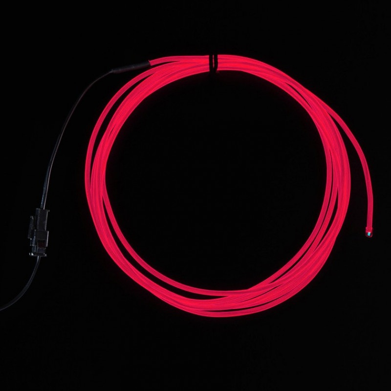 Przewód elektroluminescencyjny 2,5m - różowy
