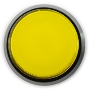 Arcade Push Button 60mm czarna obudowa - żółty z podświetleniem