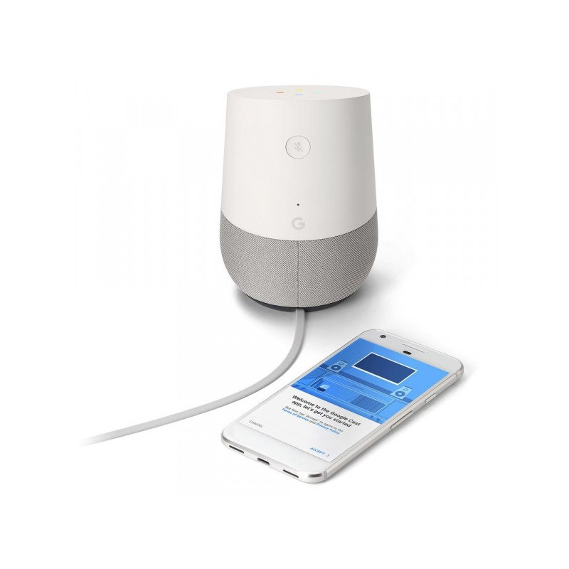 Google Home - inteligentny głośnik Google asystent - biały