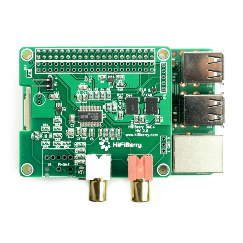 HiFiBerry DAC+ Pro RCA - karta dźwiękowa do Raspberry Pi