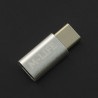 Adapter przejściówka Micro USB - USB typu C M-Life - srebrna - zdjęcie 1