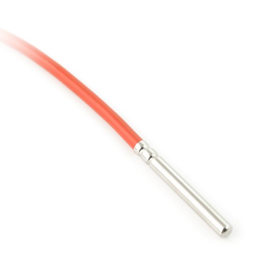 Водонепроникний зонд з датчиком температури DS18B20 - 2 м - коричневий - силіконовий