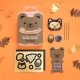 Bearables Bear Kit - zestaw naklejek z diodami LED i czujnikiem ruchu
