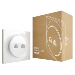 Fibaro Walli N Ethernet Outlet FGWEEU-021 - podwójne gniazdo sieciowe RJ-45 kat.6