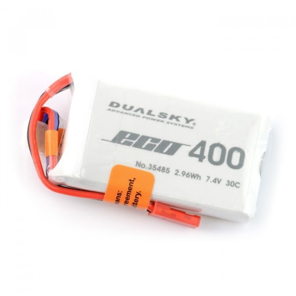 Pakiet LiPol Dualsky 400mAh 35C 2S 7.4V