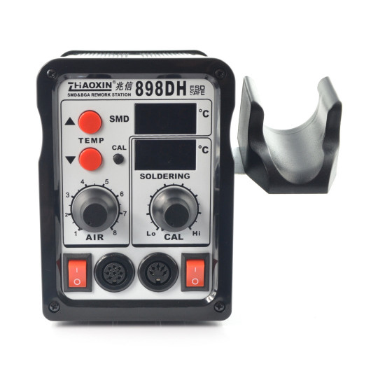 Паяльна станція Zhaoxin 898DH 2-в-1 з гарячим повітрям та жалом, вентилятором у прасці - 760 Вт