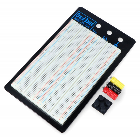 Макетна плата на 1660 отворів з підключенням живлення