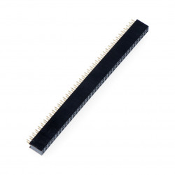 Listwa żeńska goldpin 2x40 raster 2,54 mm