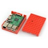 Pi-Blox - Obudowa Raspberry Pi Model 3/2/B+ - czerwona - zdjęcie 4