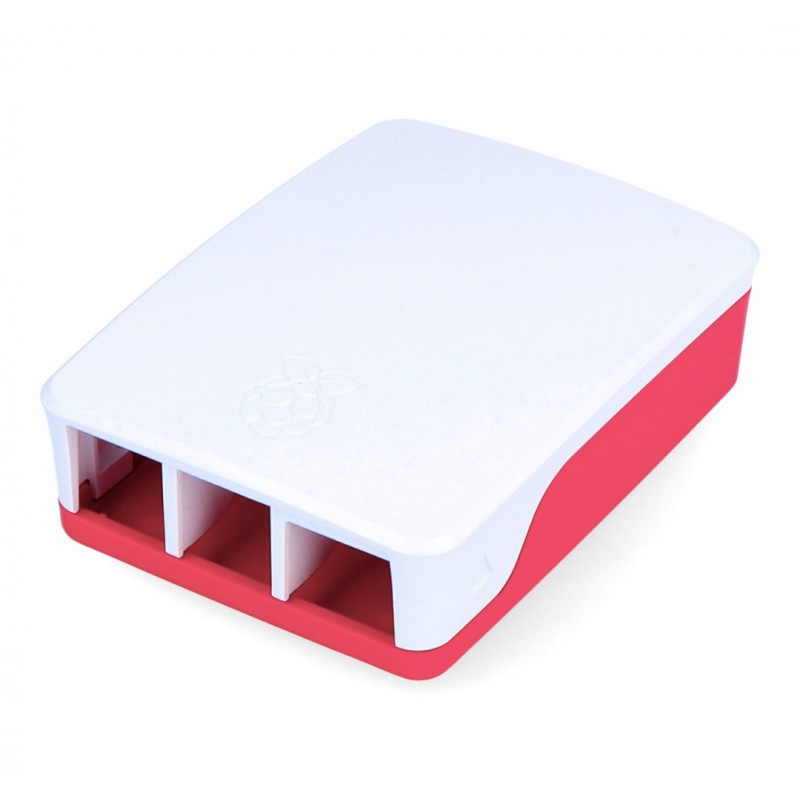 Obudowa Raspberry Pi Model 4B oficjalna - czerwono-biała