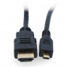 Przewód microHDMI - HDMI - 3m - zdjęcie 1