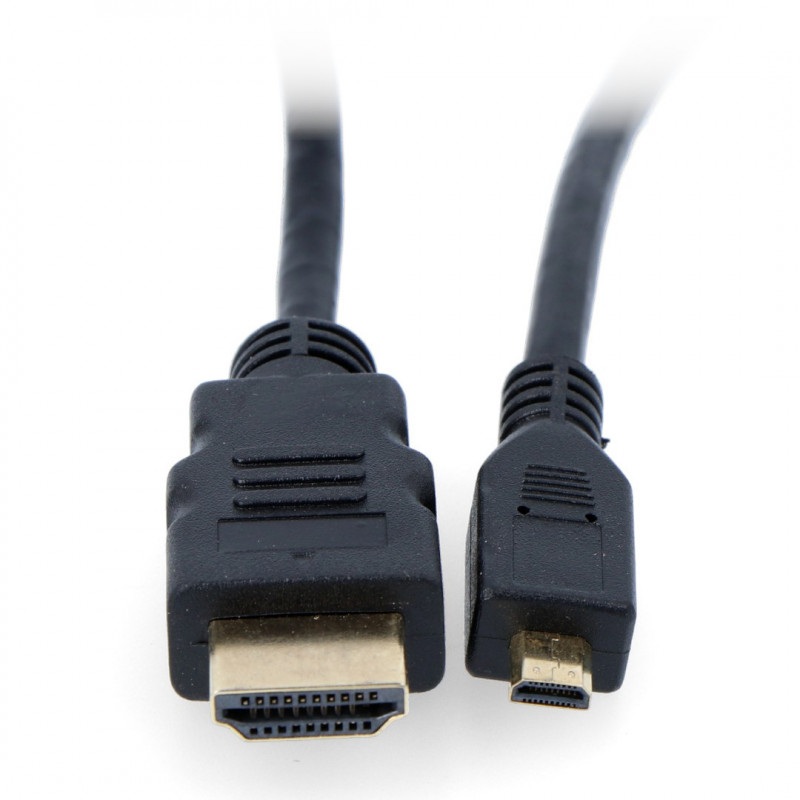 Przewód microHDMI - HDMI - 1,5m