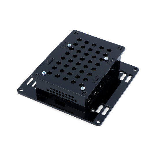 Корпус для кріплення монітора Raspberry Pi 4B Vesa v2 - чорний