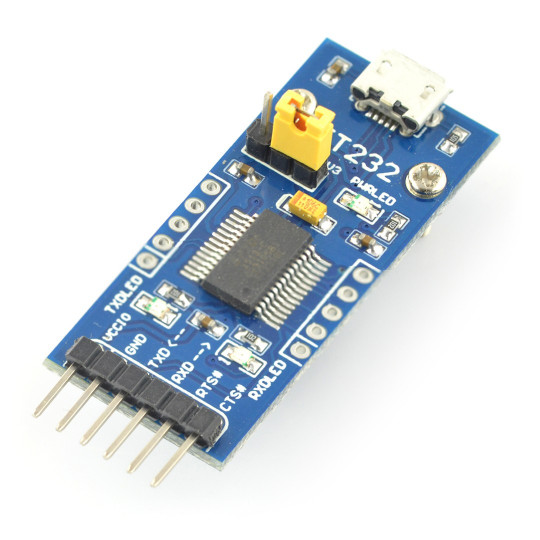 Перетворювач FTDI FT232RL USB-UART - роз'єм MicroUSB - Waveshare 11324