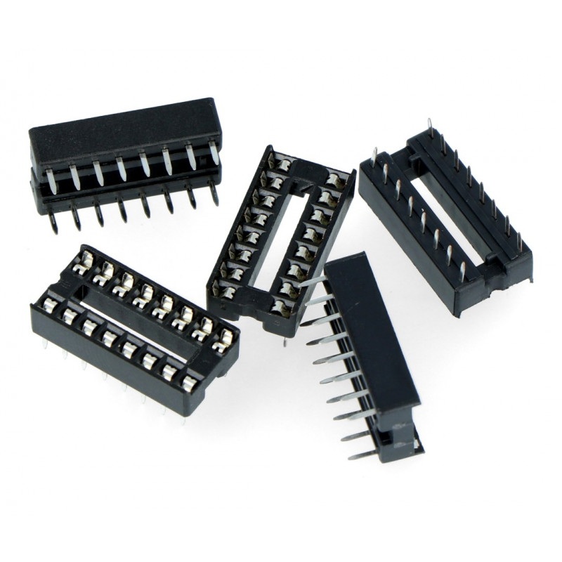 Podstawka do układów DIP 16 pin zwykła - 5szt.