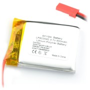 Akumulator Li-Pol Akyga 650mAh 1S 3.7V - złącze JST-BEC + gniazdo