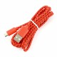 Przewód microUSB B - A w czerwonym oplocie EB181R - 2m Przewód microUSB B - A w czerwonym oplocie EB181R - 2m