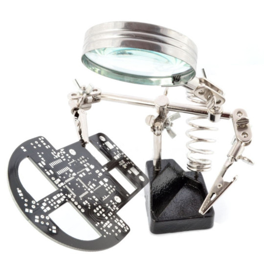 Тримач зі збільшувальним склом та підставкою для паяльника - вживаний ZD10G
