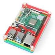 Obudowa do Raspberry Pi Model 4B Pibow Coupé 4 – Rainbow