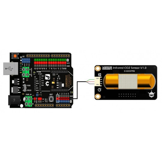DFrobot Gravity - CO2 IR V2.0 датчик вуглекислого газу - аналоговий