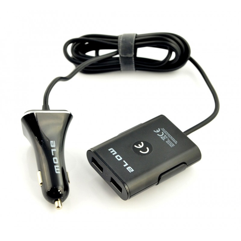 Ładowarka / zasilacz samochodowy Blow 4x USB - 9,6A